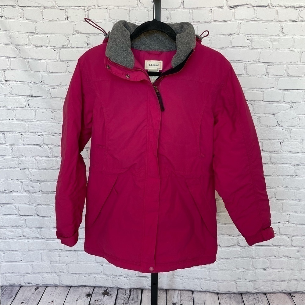 LL Bean Pink Coat with Hood